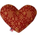 Mirage Pet Products Red Snowflakes 6 in. Heart Dog Toy 1313-TYHT6